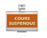 Cours suspendus